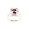 Sortija oro blanco rubies y diamantes RJ19009 en diseño floral