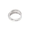 Sortija de Oro Blanco con Brillantes, ideal para un estilo sofisticado.