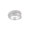 Sortija de Oro Blanco con Brillantes, ideal para un estilo sofisticado.
