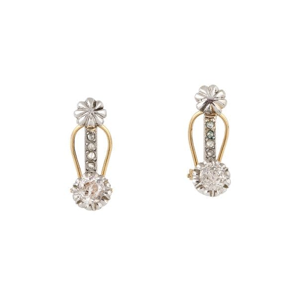 PENDIENTES ANTIGUOS 0,90 CT