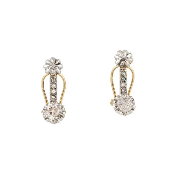 PENDIENTES ANTIGUOS 0,90 CT