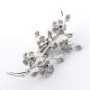 BROCHE FLORAL DE ORO BLANCO CON DIAMANTES - Imagen 4