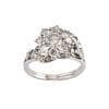 ANILLO DE PLATINO Y DIAMANTES