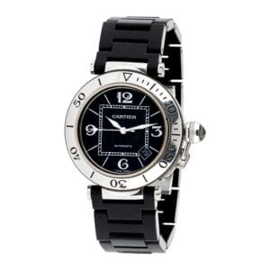 RELOJ CARTIER PASHA SEATIMER ACERO Y CAUCHO