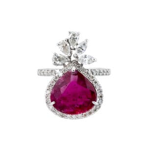 SORTIJA DE ORO BLANCO CON DIAMANTES