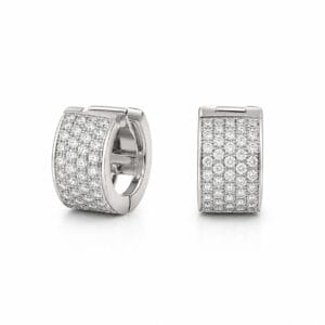 PENDIENTES ORO BLANCO CON 104 BRILLANTES