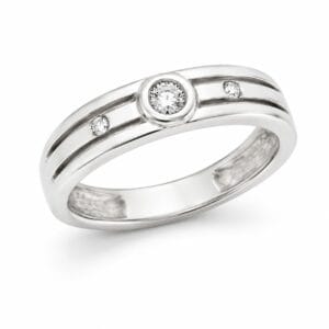 SORTIJA ORO BLANCO CON DIAMANTES