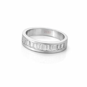 ANILLO ORO BLANCO CON 12 DIAMANTES