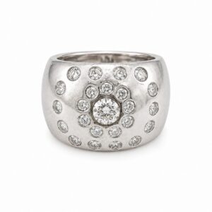 SORTIJA ORO BLANCO Y DIAMANTES