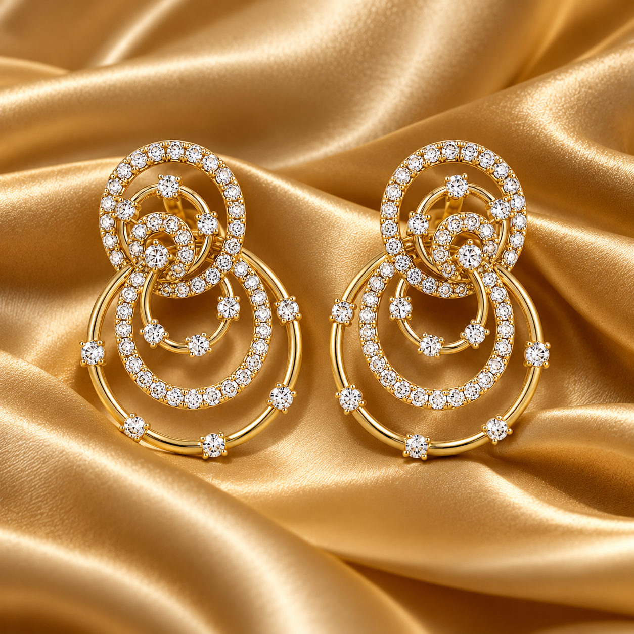 Pendientes Oro Amarillo 18K con Diamantes Naturales 1,32 ct Pendientes Oro Amarillo 18K con Diamantes Naturales 1,32 ct - Imagen 3