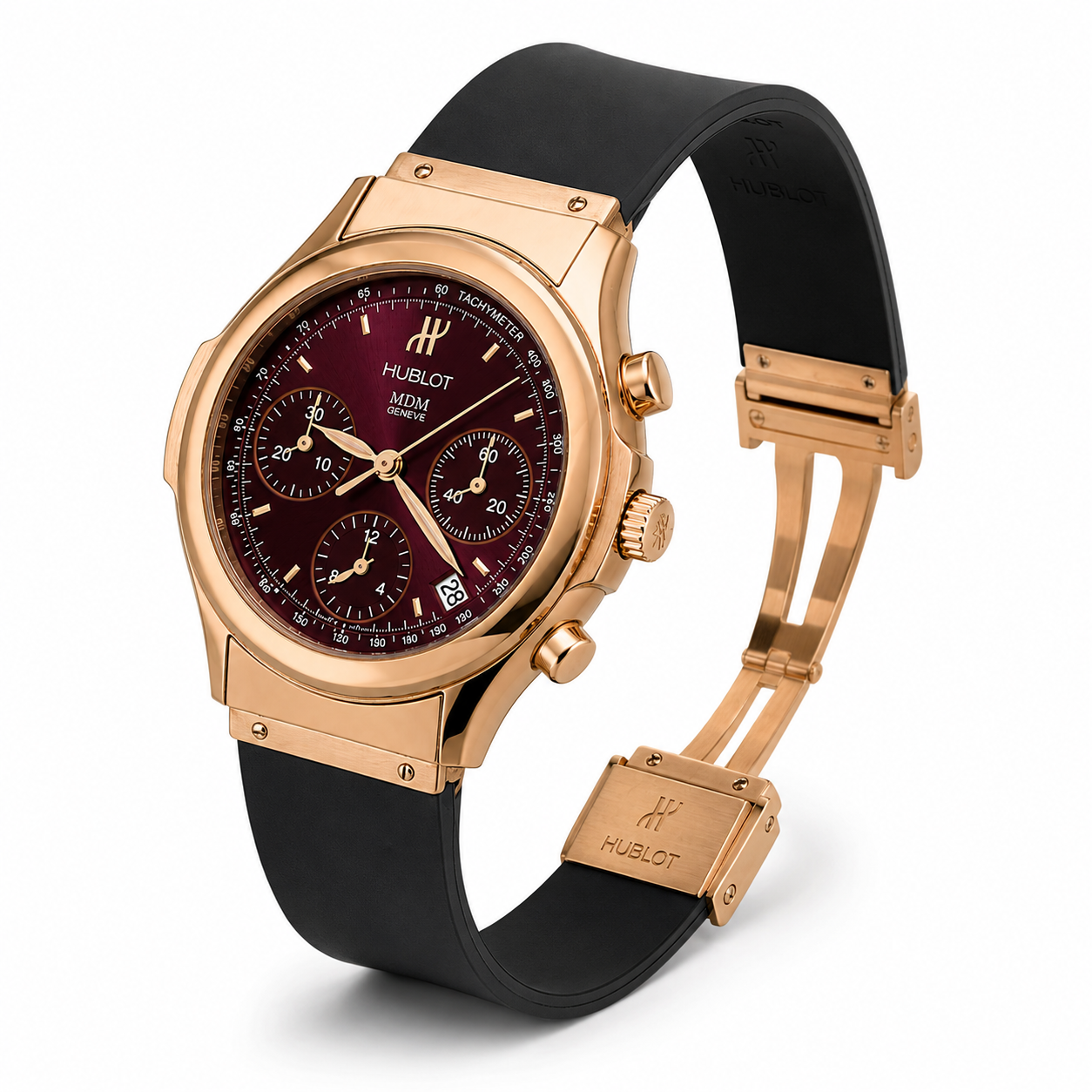 Hublot MDM 1810 Oro Rosa 18K Cronógrafo Automático Hublot MDM 1810 Oro Rosa 18K Cronógrafo Automático - Imagen 3