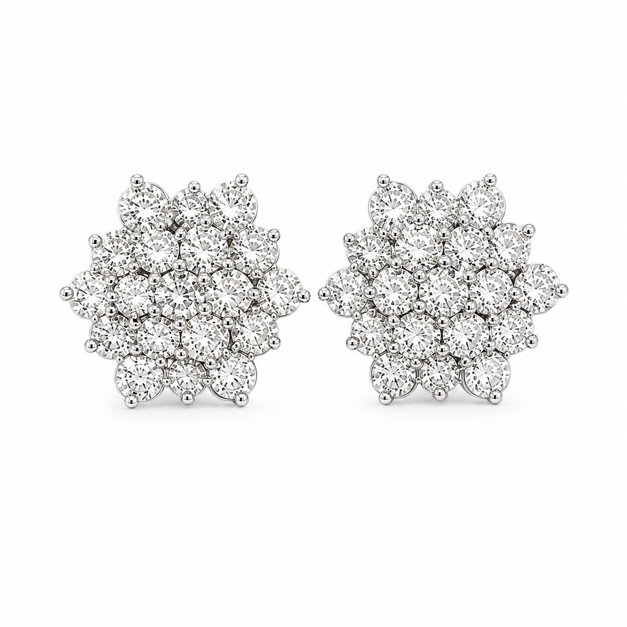 Pendientes Oro Blanco 18K con Diamantes 2,00 ct Pendientes Oro Blanco 18K con Diamantes 2,00 ct