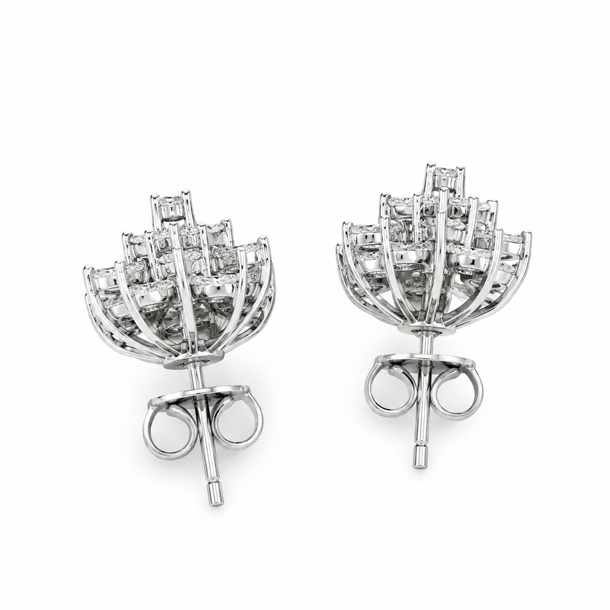 Pendientes Oro Blanco 18K con Diamantes 2,00 ct Pendientes Oro Blanco 18K con Diamantes 2,00 ct - Imagen 3