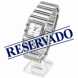 RELOJ DAMA OMEGA CONSTELATION QUADRA DE ACERO