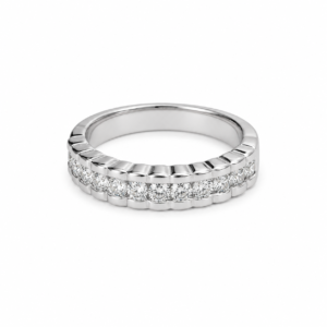 SORTIJA ORO BLANCO Y 12 DIAMANTES