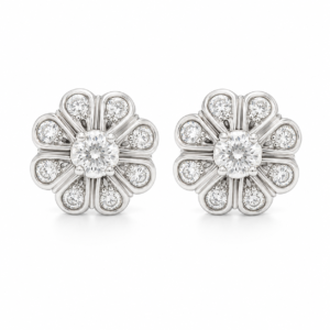 Pendientes Oro Blanco 18K con 1,15 ct de Diamantes Naturales H/I VS