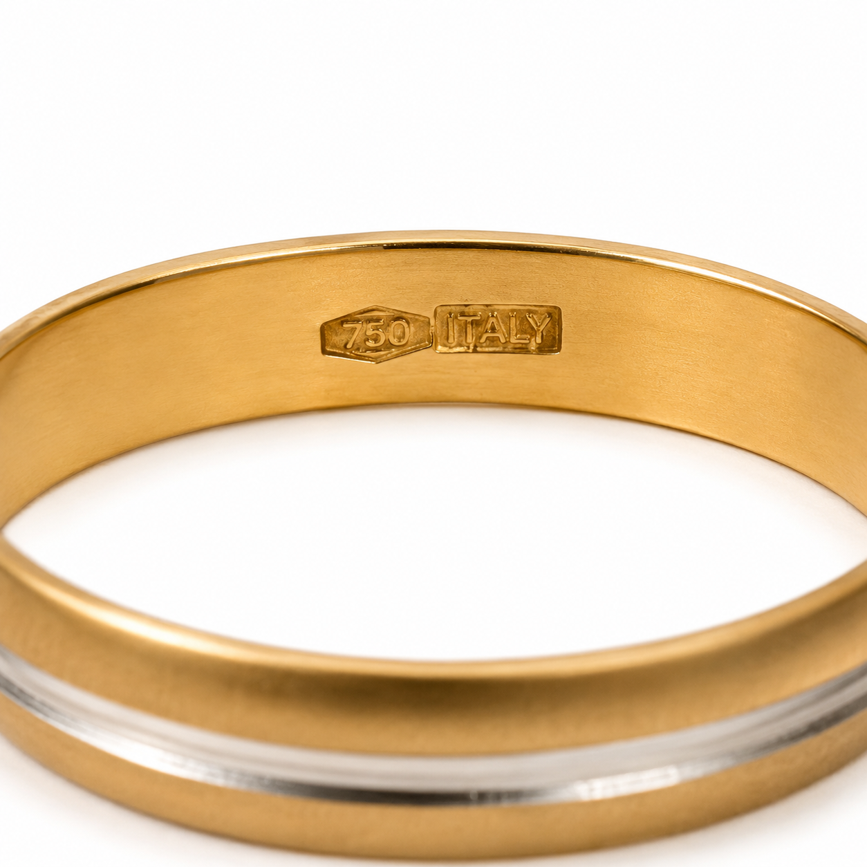 Alianza Oro 18K Mate y Brillo Modelo FD26 Alianza Oro 18K Mate y Brillo Modelo FD26 - Imagen 3